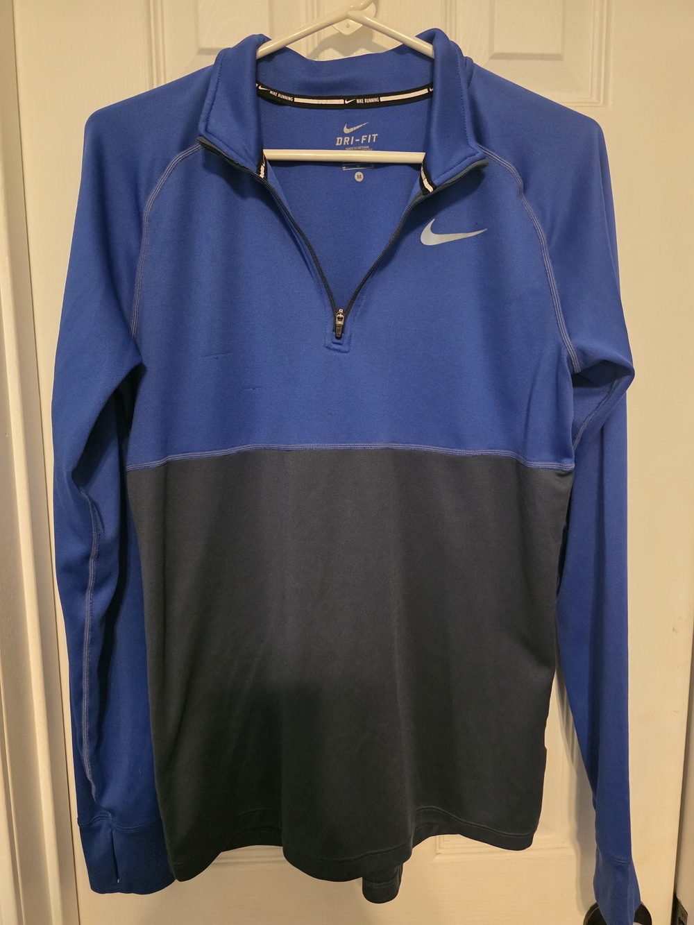 Nike Two-Tone Royal/Nocturnal Quarter-Zip Dri-FIT Pullover